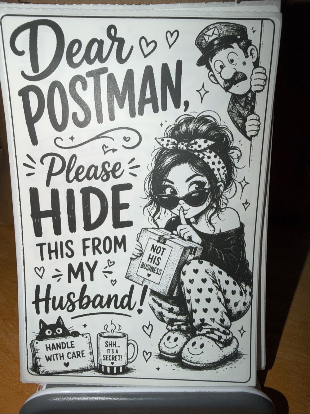Dear Postman Thank You Stickers 50 count
